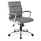 Officesource Merak Collection Executive Mid Back with Chrome Frame 1505VGR - alternate 1